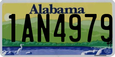 AL license plate 1AN4979