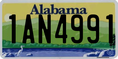 AL license plate 1AN4991