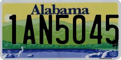 AL license plate 1AN5045
