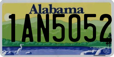 AL license plate 1AN5052