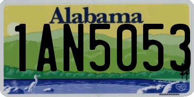 AL license plate 1AN5053