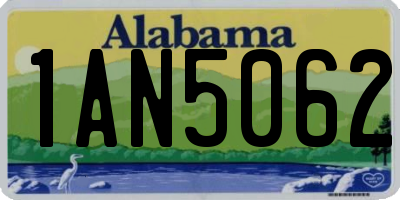 AL license plate 1AN5062