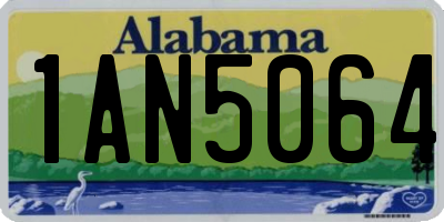AL license plate 1AN5064