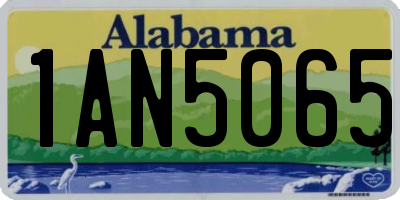 AL license plate 1AN5065