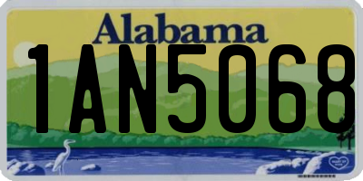 AL license plate 1AN5068