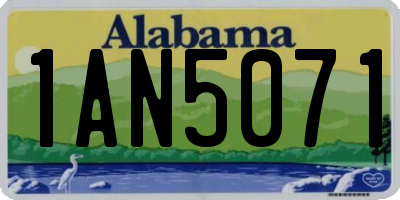 AL license plate 1AN5071