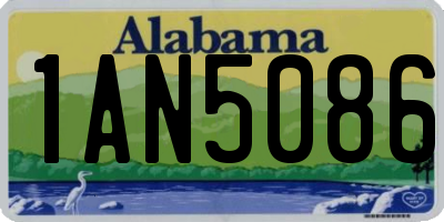AL license plate 1AN5086