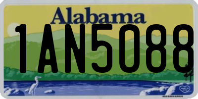 AL license plate 1AN5088