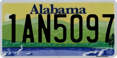 AL license plate 1AN5097