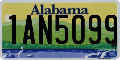 AL license plate 1AN5099