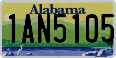 AL license plate 1AN5105