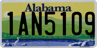 AL license plate 1AN5109