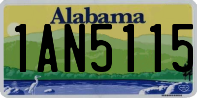 AL license plate 1AN5115