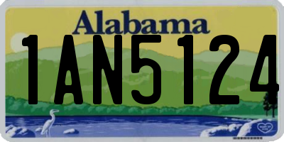AL license plate 1AN5124