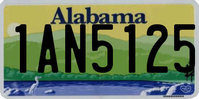 AL license plate 1AN5125