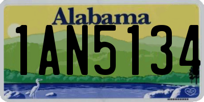 AL license plate 1AN5134