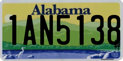 AL license plate 1AN5138