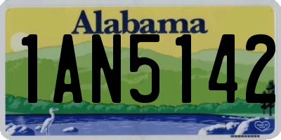 AL license plate 1AN5142