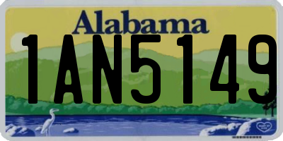 AL license plate 1AN5149