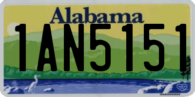AL license plate 1AN5151