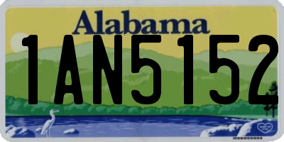 AL license plate 1AN5152