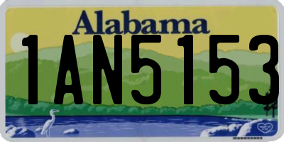 AL license plate 1AN5153