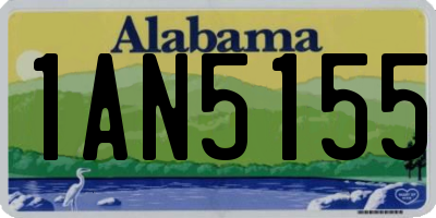 AL license plate 1AN5155