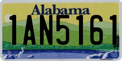 AL license plate 1AN5161