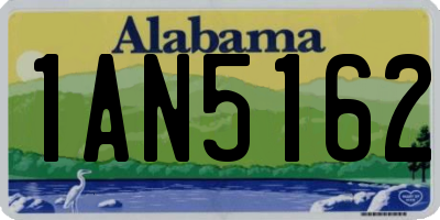 AL license plate 1AN5162