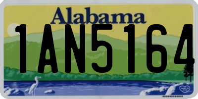 AL license plate 1AN5164