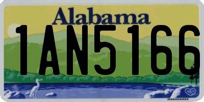 AL license plate 1AN5166
