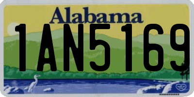AL license plate 1AN5169
