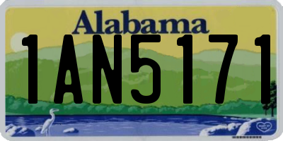 AL license plate 1AN5171