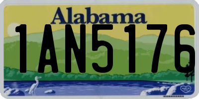 AL license plate 1AN5176