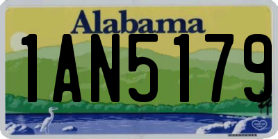 AL license plate 1AN5179