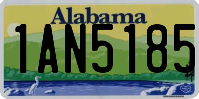 AL license plate 1AN5185