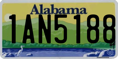 AL license plate 1AN5188
