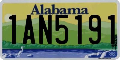 AL license plate 1AN5191