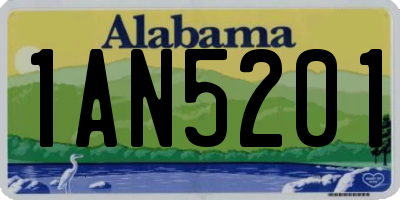 AL license plate 1AN5201