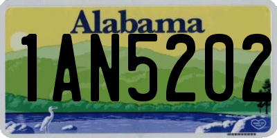 AL license plate 1AN5202