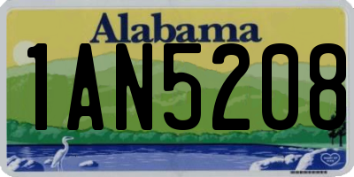 AL license plate 1AN5208