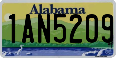 AL license plate 1AN5209