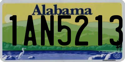 AL license plate 1AN5213