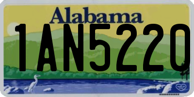 AL license plate 1AN5220