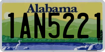 AL license plate 1AN5221