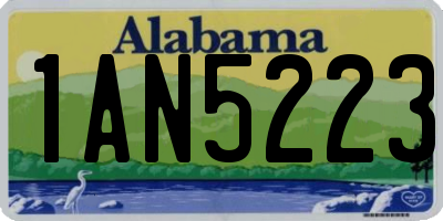 AL license plate 1AN5223