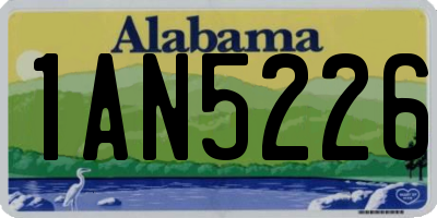 AL license plate 1AN5226