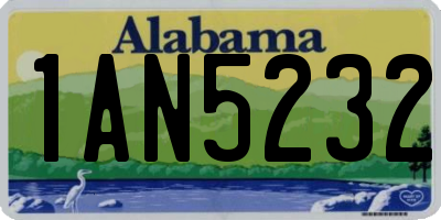 AL license plate 1AN5232