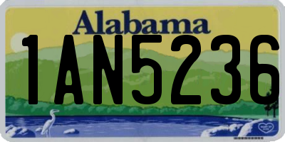 AL license plate 1AN5236