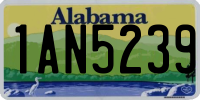 AL license plate 1AN5239